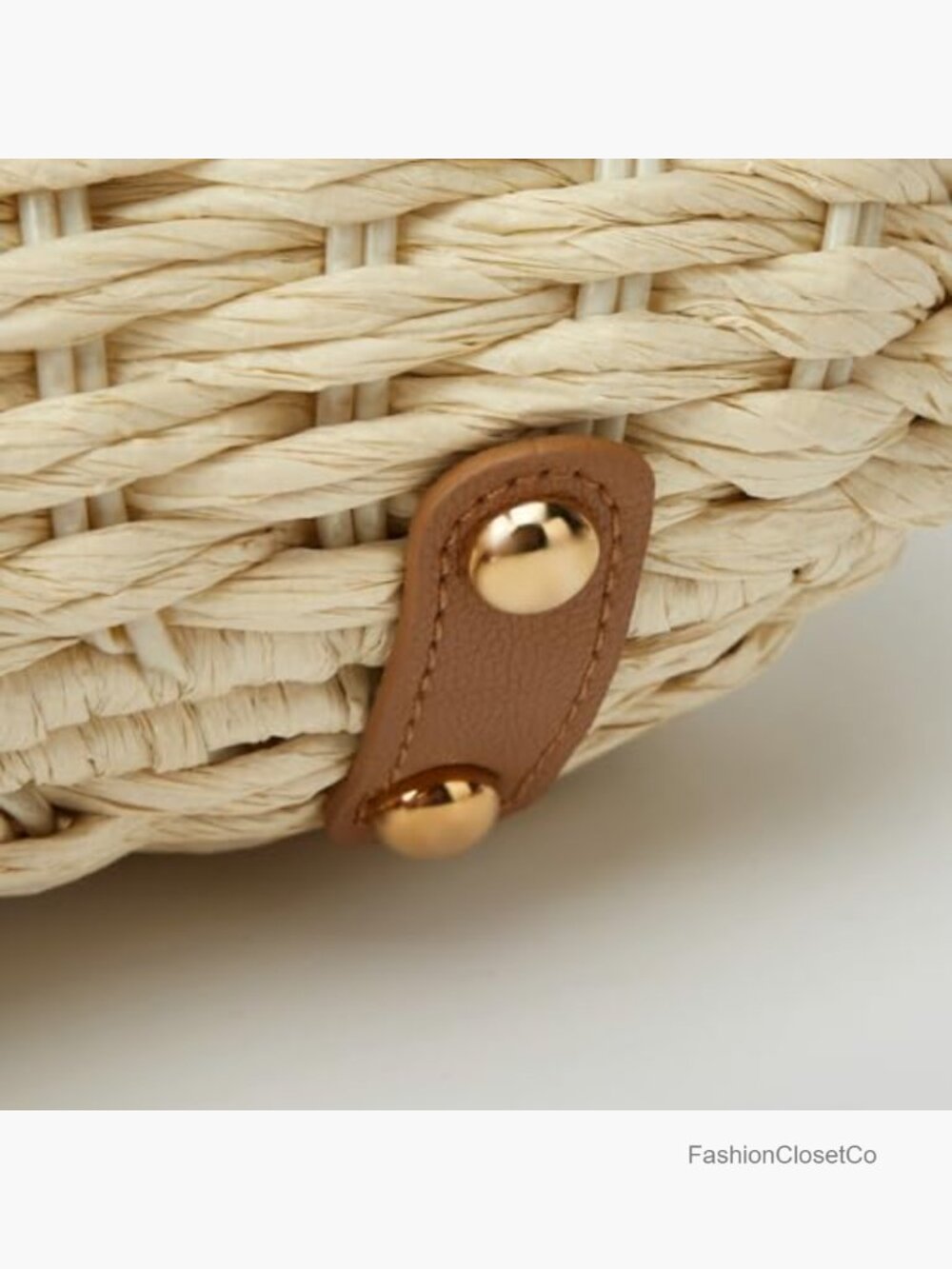 Straw Shoulder Handbag Beach Tote Crossbody Hobo Purse Summer - Picture 6 of 7